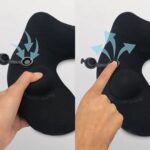 Travelmall Neck Pillow / Built-in Hoodie for Eye Coverage / Inflatable & Foldable - Image 2